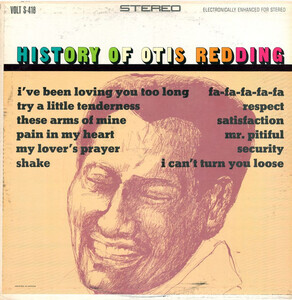 Redding, Otis - History Of Otis Redding